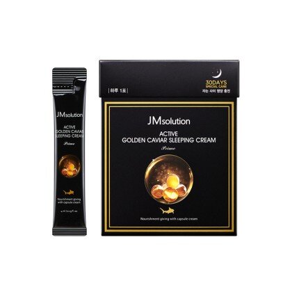 Ночной крем с икрой JMsolution Active Golden Caviar Sleeping Cream 4 мл