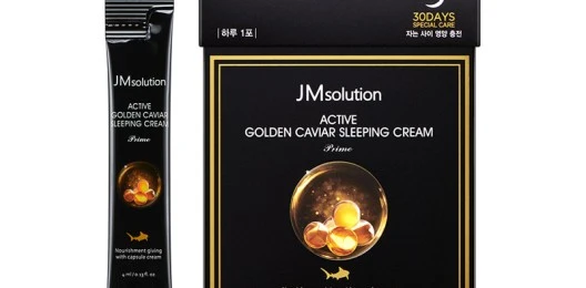 Ночной крем с икрой JMsolution Active Golden Caviar Sleeping Cream 4 мл
