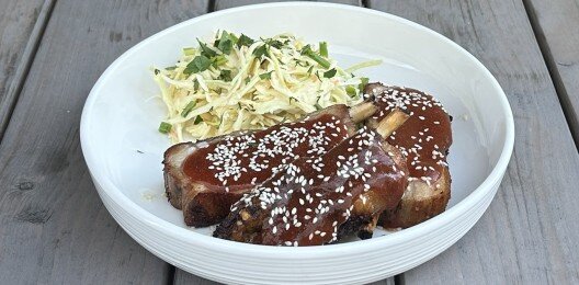 Томленые свиные ребра