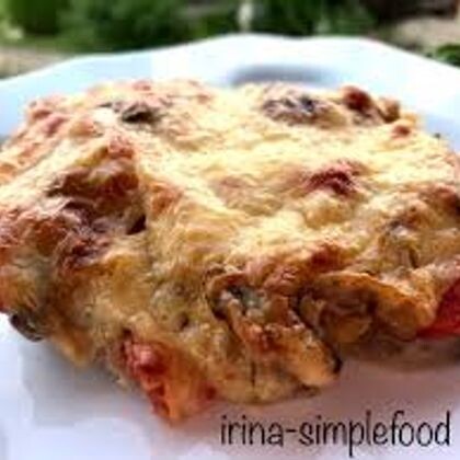 Свинина запеченная с грибами