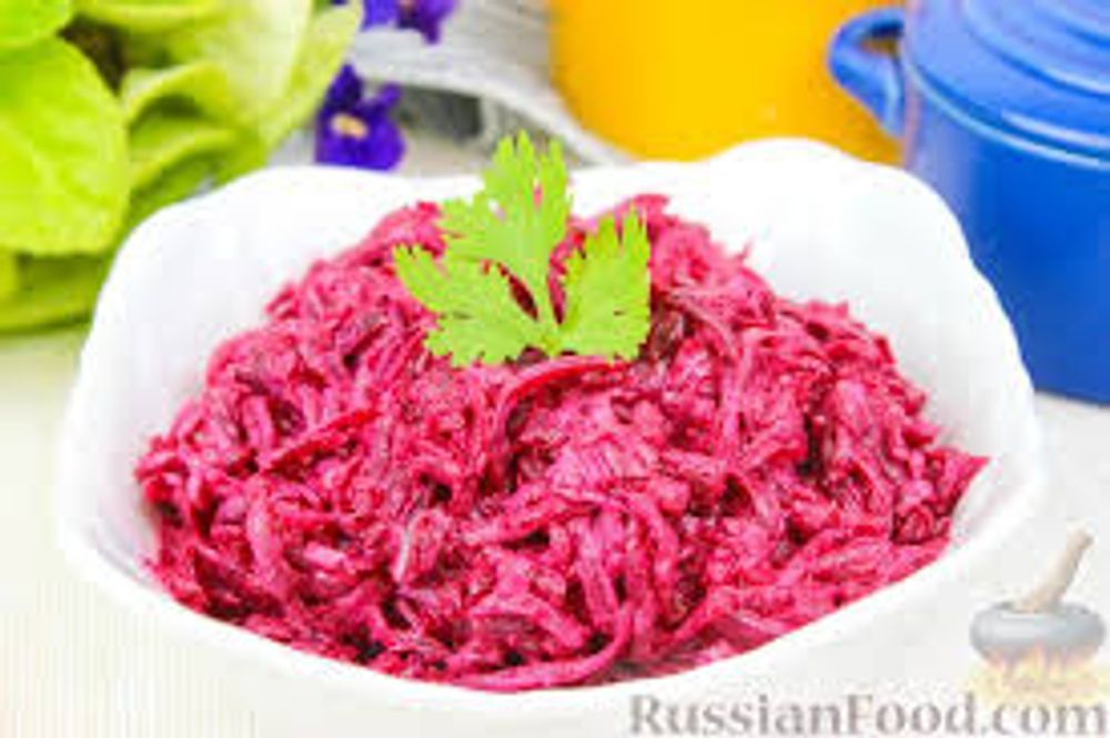 Салат из свеклы с сыром и майонезом