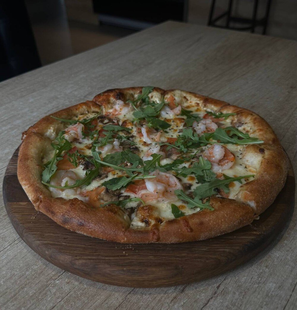 Пицца "Чесночная креветка"