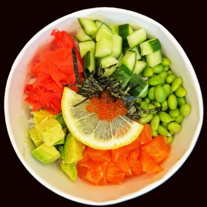 Поке с лососем