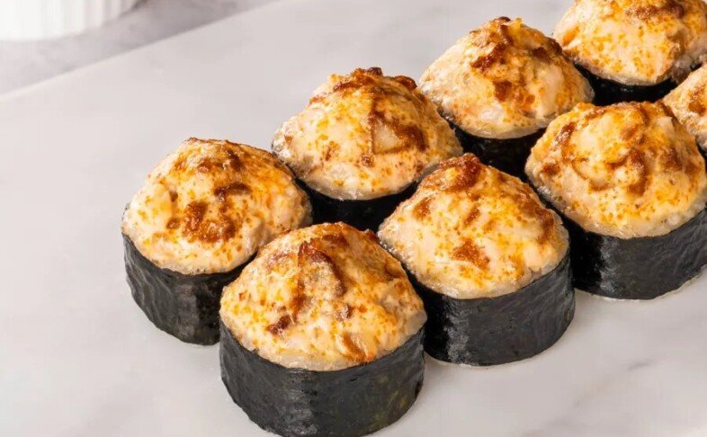 Запеченный с креветкой