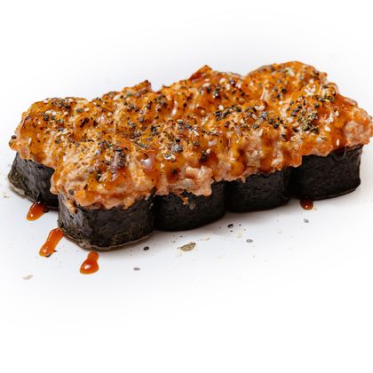 Ролл запеченный с лососем