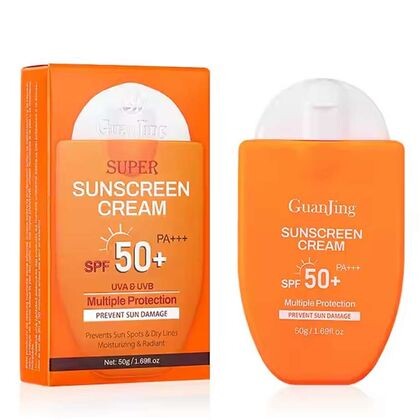 GuanJing. Солнцезащитный крем Super Sunscreen Cream SPF50+, 50 гр