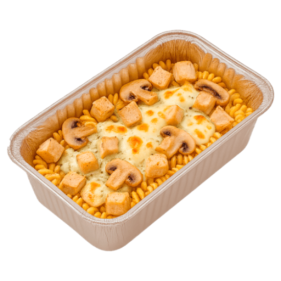Паста «Цыпленок и грибы»