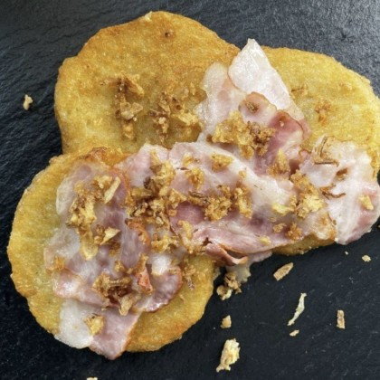 Драники с беконом