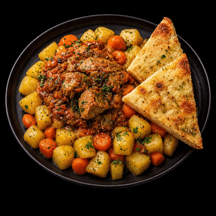 Гуляш с картофельным пюре