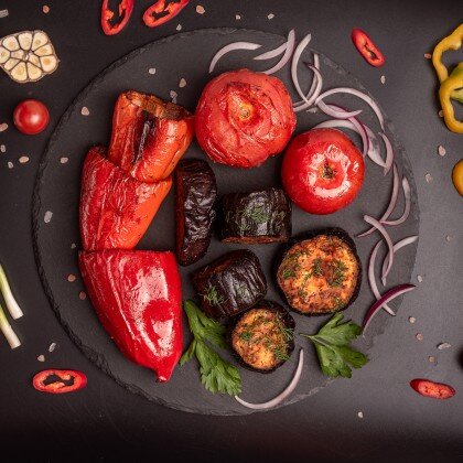 Овощи на углях