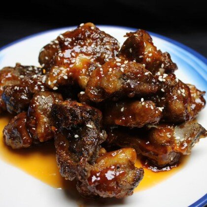 106 Кисло-сладкие свиные ребрышки