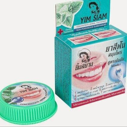 Тайская Отбеливающая паста с мятой Yim Siam