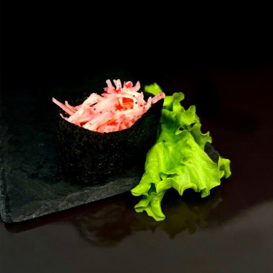 Острый гункан краб 1 шт.