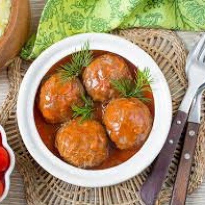 Тефтели  из свинины с соусом