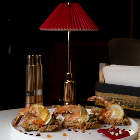 Хрустящие суши-тако с креветками