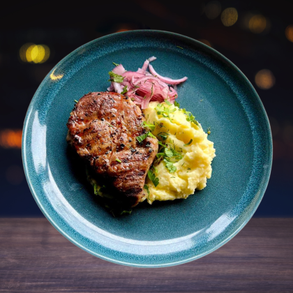 Стейк из свиной шеи