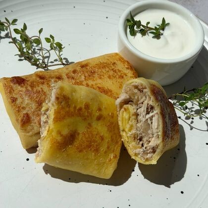 Блинчик с рваной бужениной