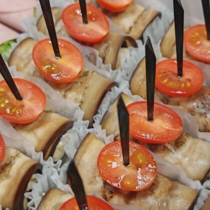 Рулетики из баклажанов