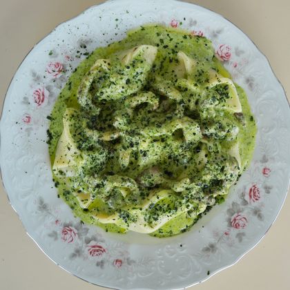 Равиоли с грибной начинкой и в
