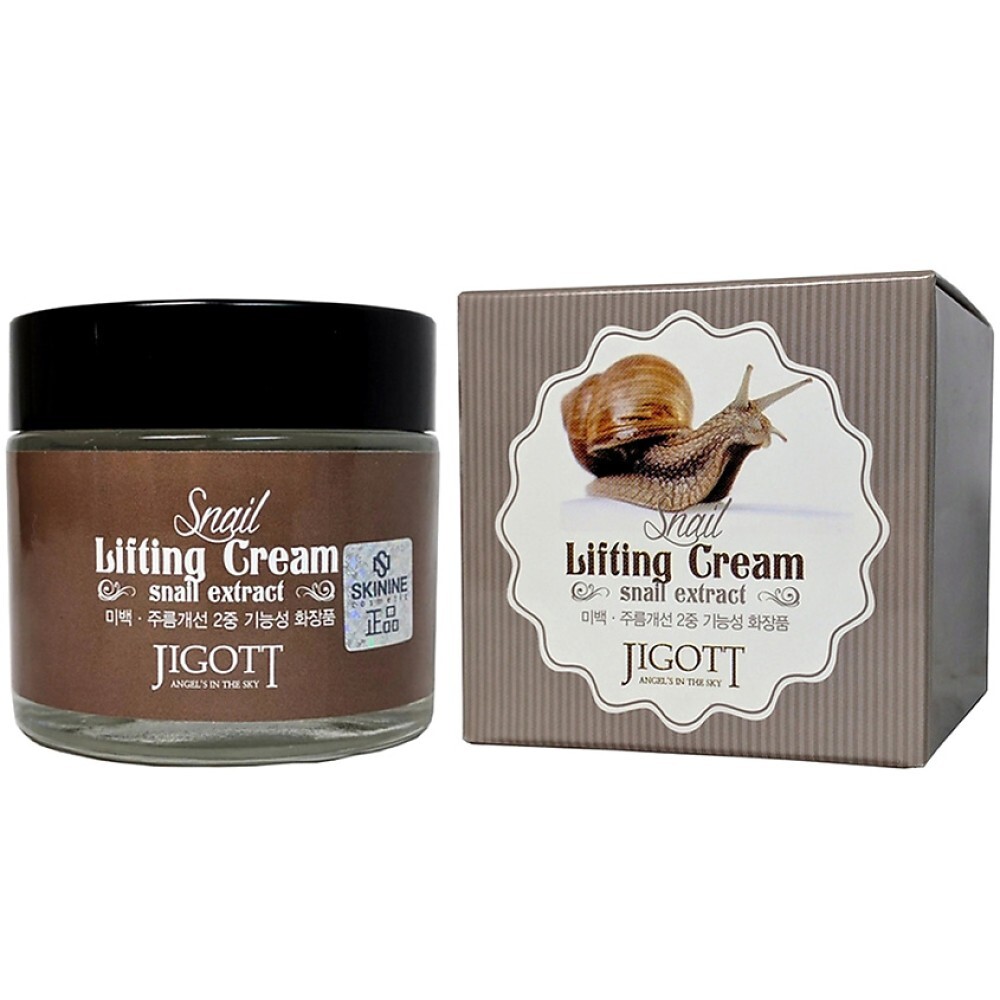 JIGOTT Крем для лица подтягивающий с муцином улитки, SNAIL LIFTING CREAM 70 мл