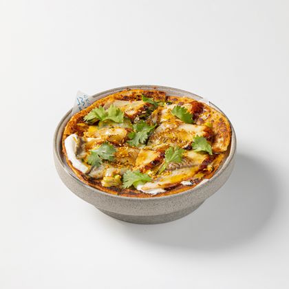 Роти угорь, яблочный унаги, васаби