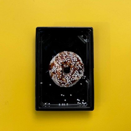 Запечённый пончик с креветкой