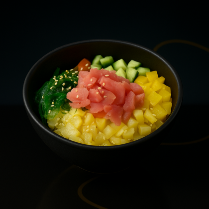 Поке салат с тунцом