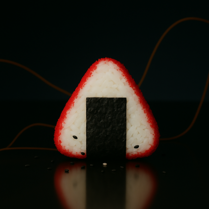 Онигири с копченым лососем