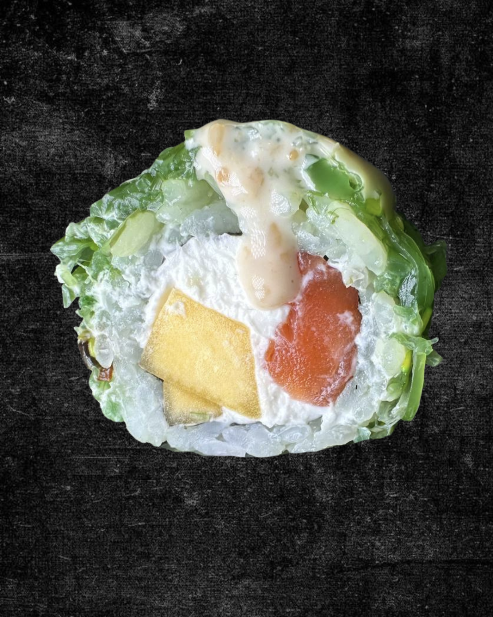 Ролл Грин с лососем