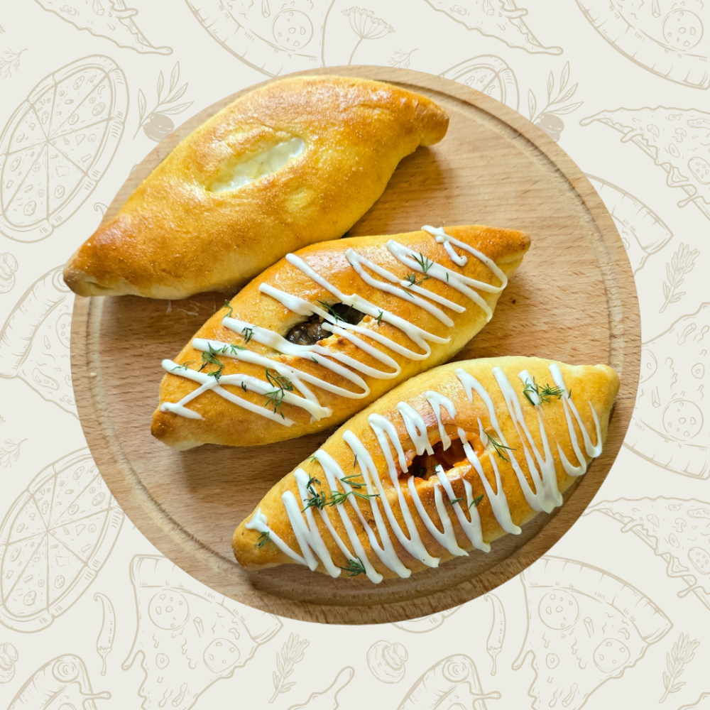 Расстегай с грибами и луком