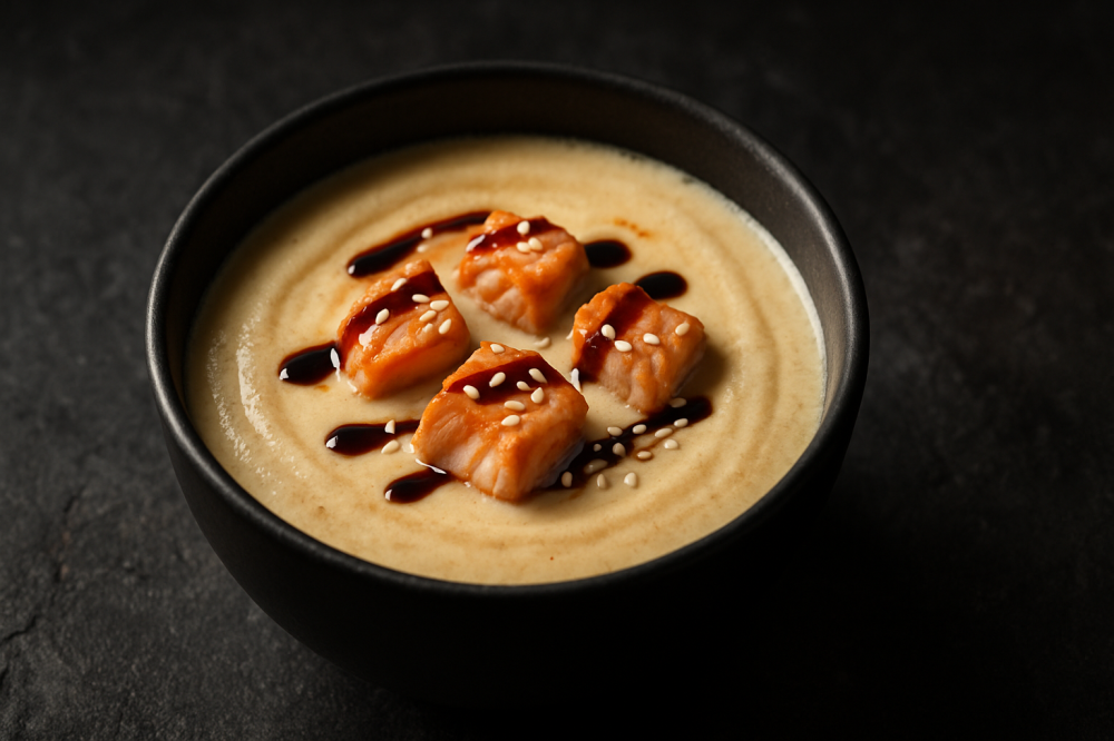 Крем-суп из лосося