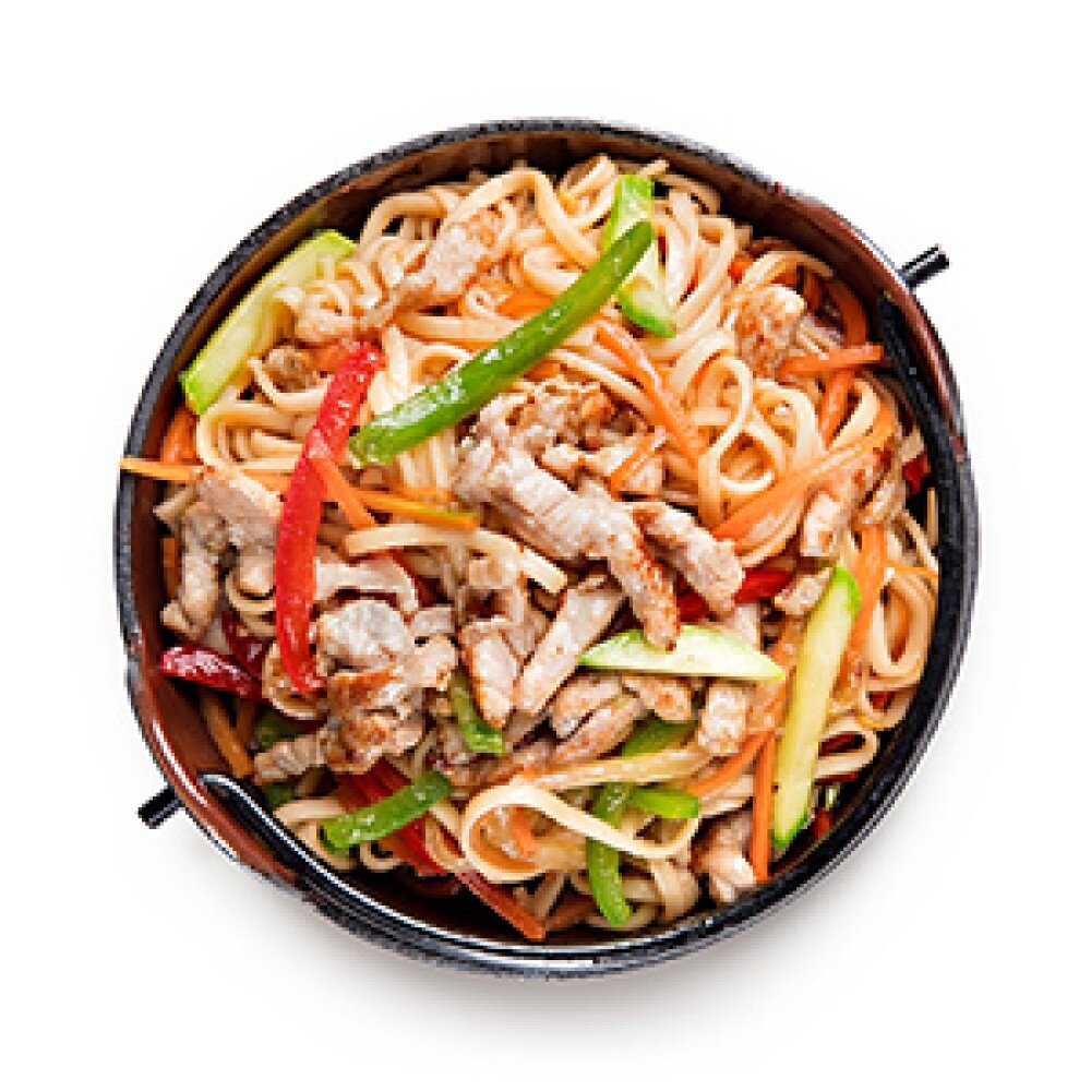 Вок со сливочной свининой