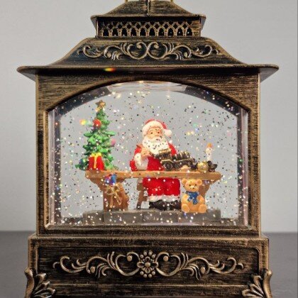 Новогодний музыкальный фонарь-светильник с подсветкой.