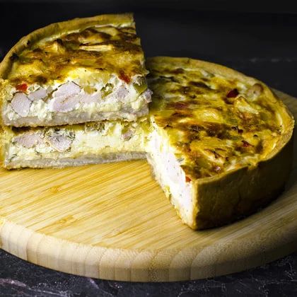 Киш "Курица и ананас"