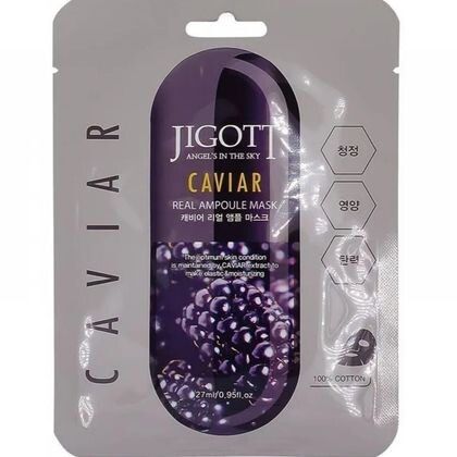 Тканевая маска JIGOTT Real Ampoule Mask Caviar