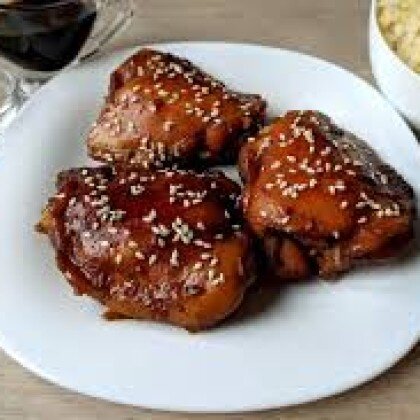 Бедрышки куриные запеченные в соусе терияки