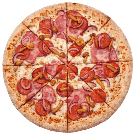 Пицца «Пепперони и опята»