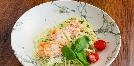 Паста с креветками