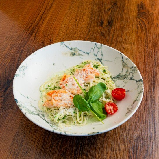 Паста с креветками