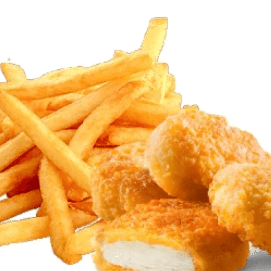 Наггетсы и картофель фри