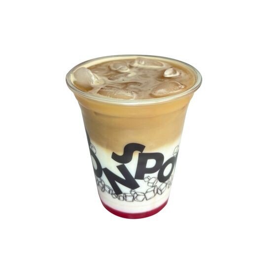 Айс-латте с сиропом