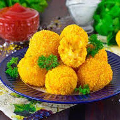 Митболы с сыром мацарелла во фритюре