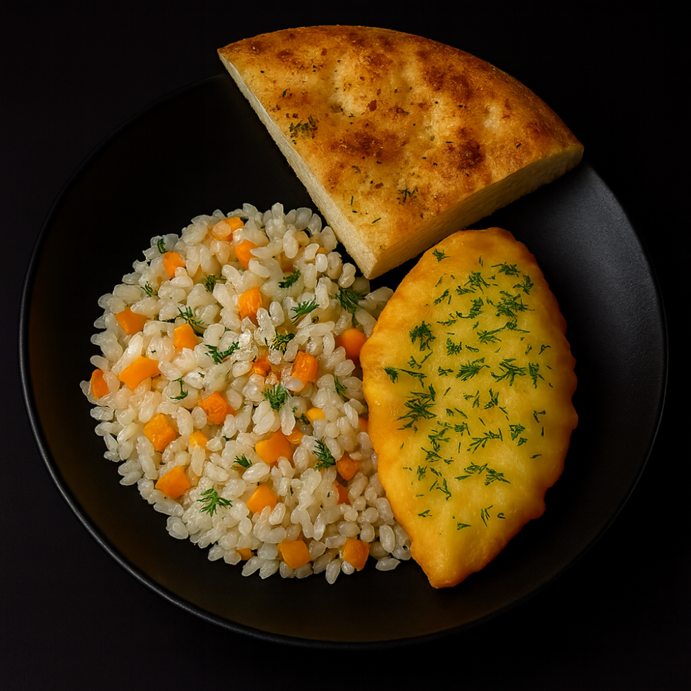 Морской язык с рисом