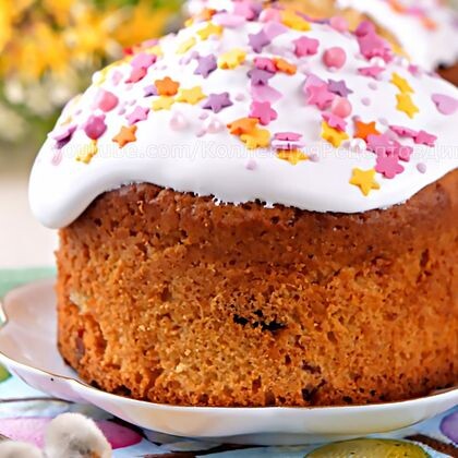 Творожный кулич