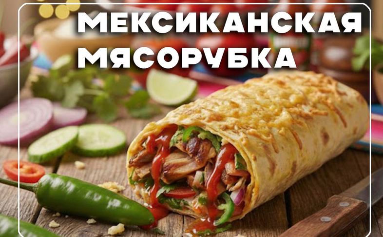 Шаурма "Мексиканская мясорубка"