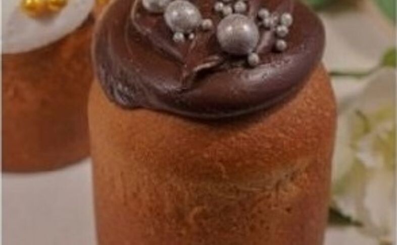 Пасхальный мини-кулич шоколадный