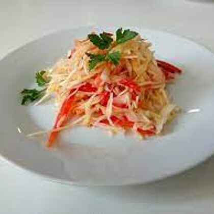 Салат Грядка овощной с маслом