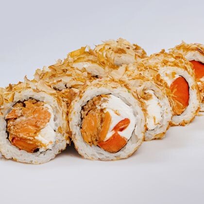 В стружке тунца с лососем терияки