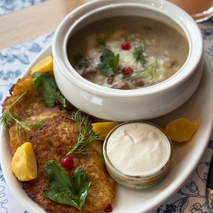 Строганов с драниками