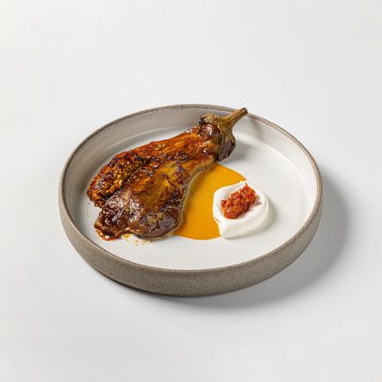 Копченый баклажан с мисо